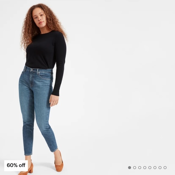 Everlane The High Rise Skinny Jeans Blue Size 23 - Picture 1 of 8